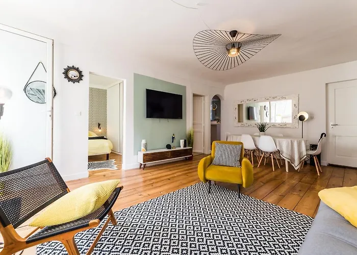 Pop Keyweek 3 Bedrooms With Terrace & Parking Center ביאריץ